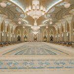 Grand hall with chandelier