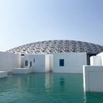 Louvre Abu Dhabi beside the water