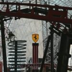 Roller coaster at a Ferrari theme park