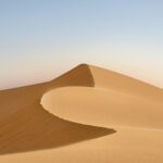 Sand dune ridge in the morning light