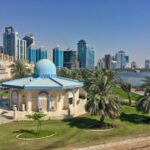 Sharjah waterfront and city skyline