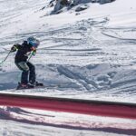 Skier on a snow slope