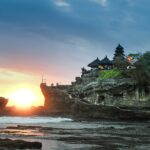 Tanah Lot temple at golden hour